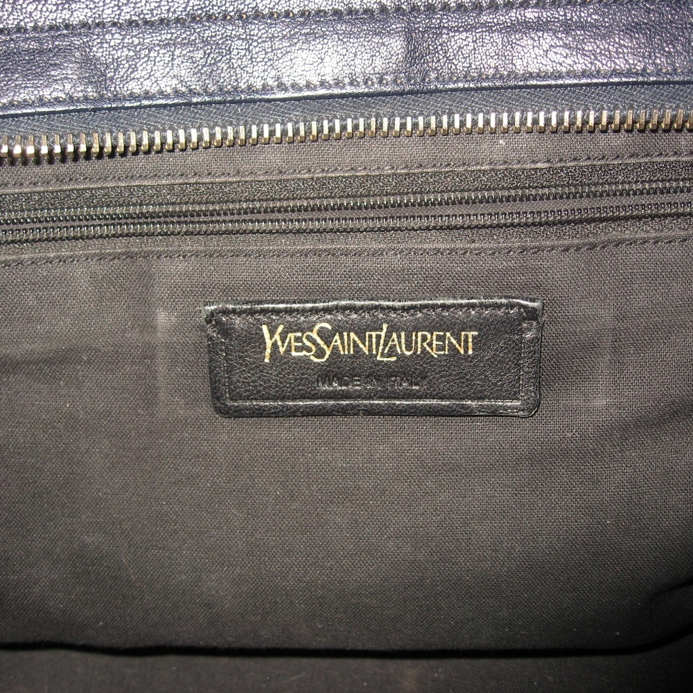 Saint Laurent Y ChYc Y-ligne Cabas Mini Dark Blue - Picture 9 of 10